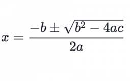 Quadratic Formula Calculator