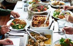 Combinações no almoço