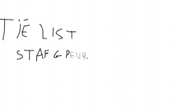 Tierlist des staff qui font peur