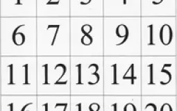 Numbers 1-20