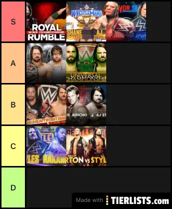 Aj Styles Matches