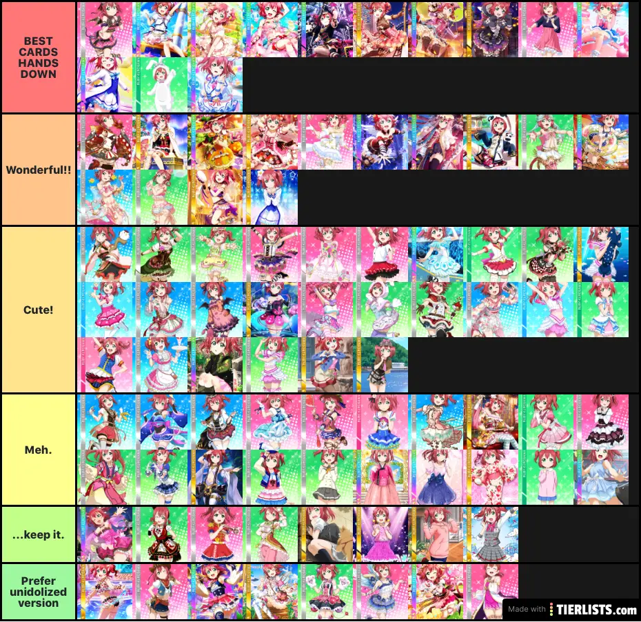 All of Ruby's cards