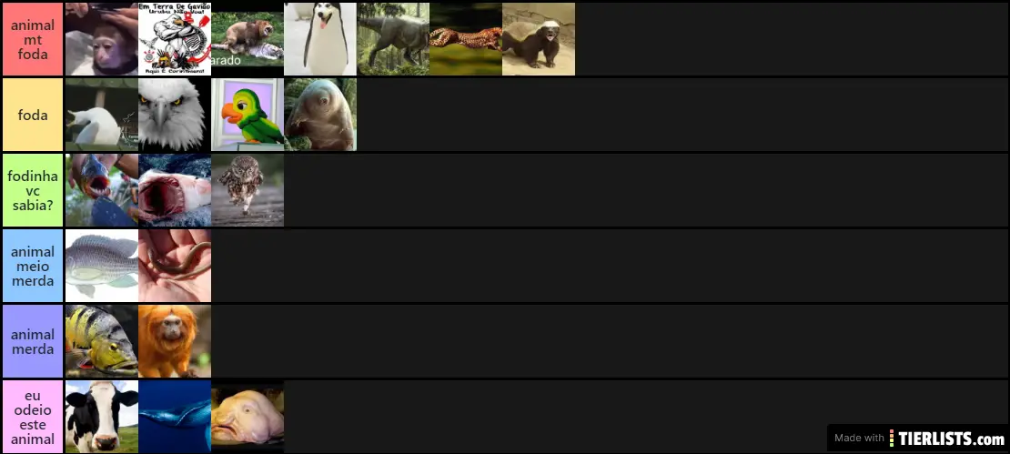 animais fodas
