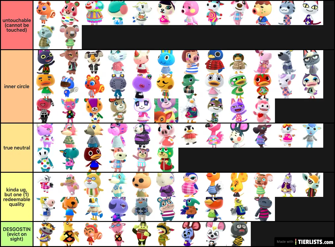 animal crossing villagers
