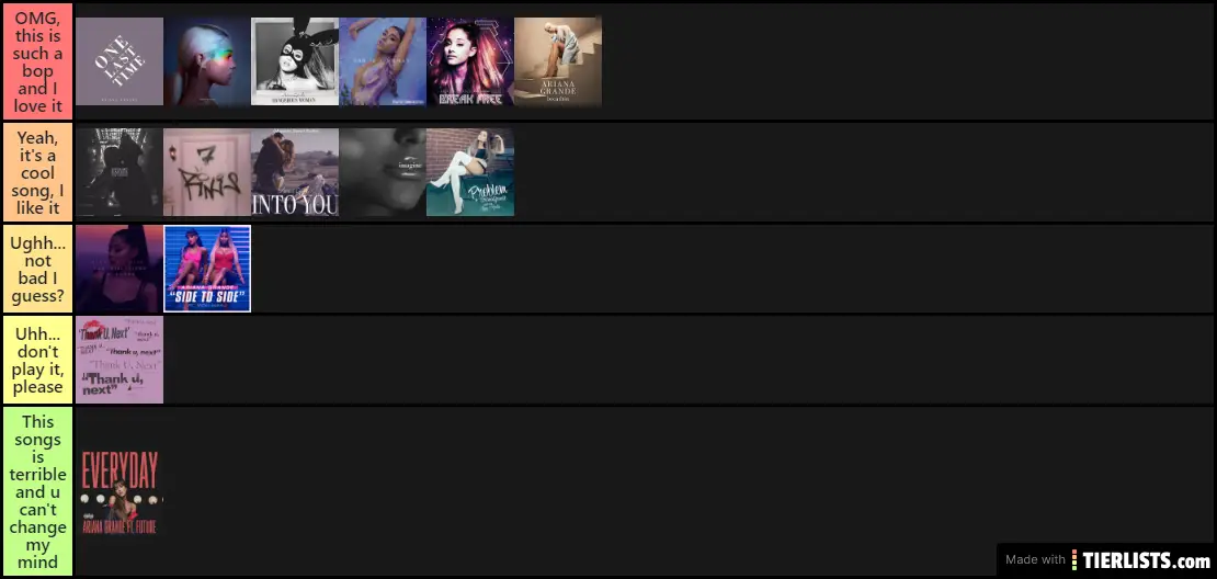 Ariana Grande songs