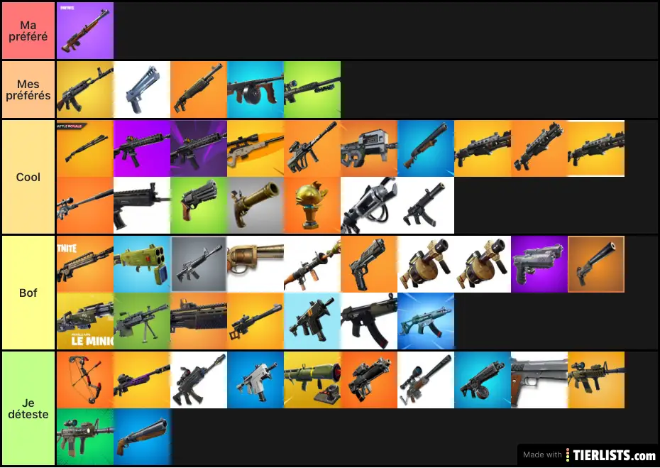 Armes Fortnite