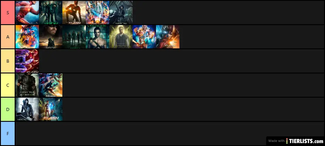 arrowverse seasons