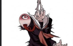 Danganronpa characters at a birthday party