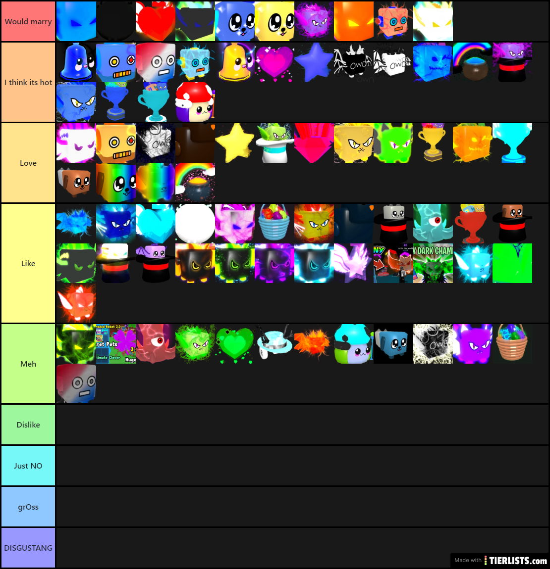 BGS Secret Pet Tier List