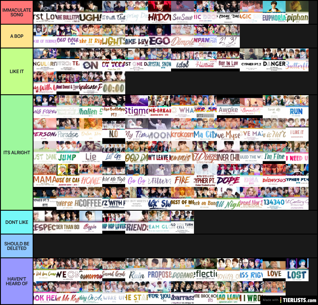 bts songs