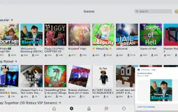 Roblox games.