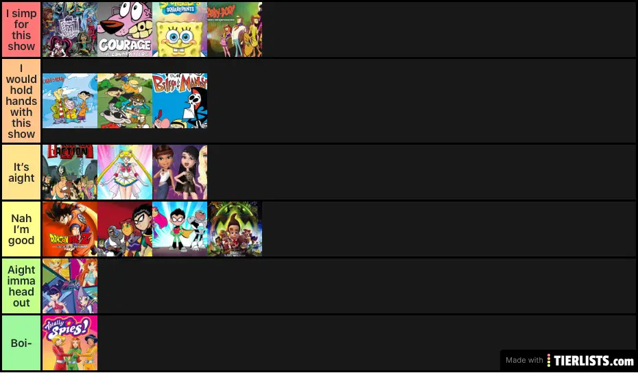 Childhood cartoons