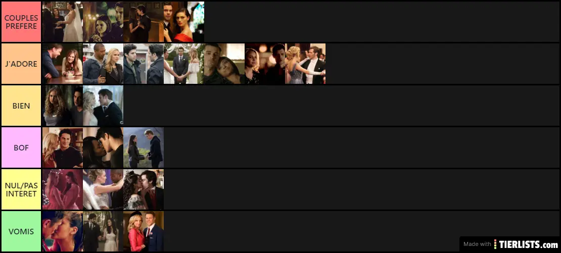 Classification couples TVD et TO