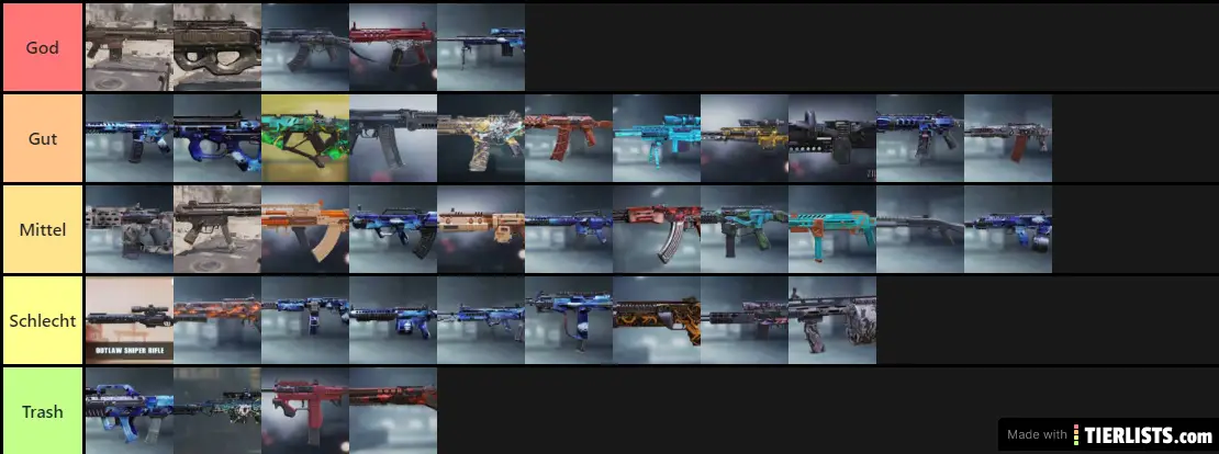 CoDM Weapons
