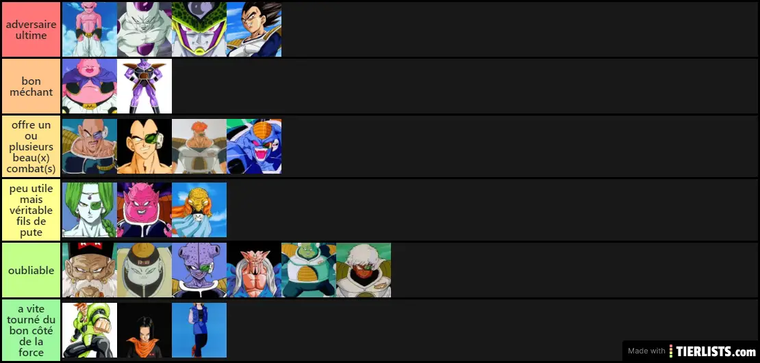 dbz méchants