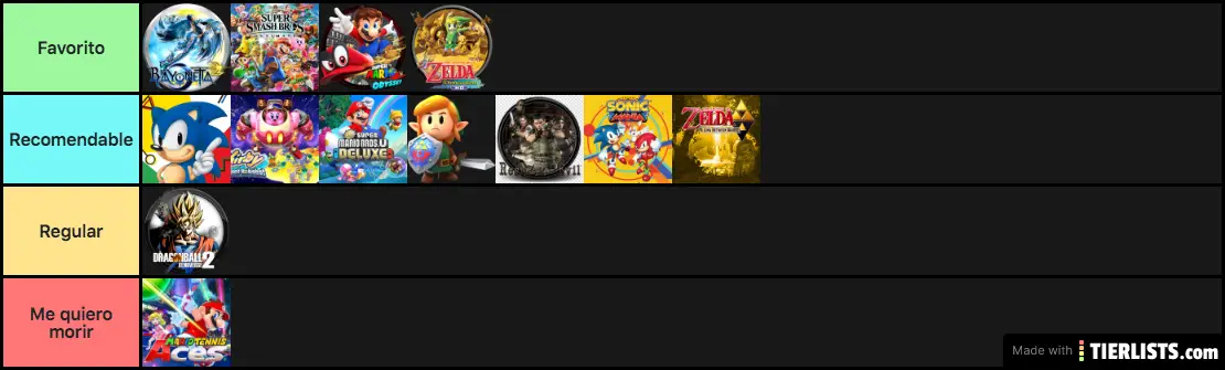 Denzo's Videogame List