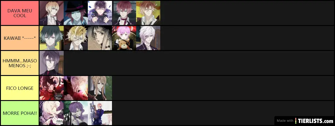 Diabolik Lovers Personagens