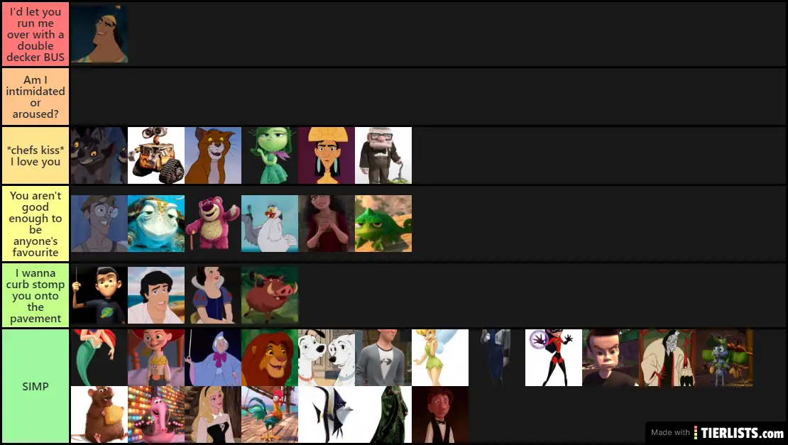 Disney Pixar Characters