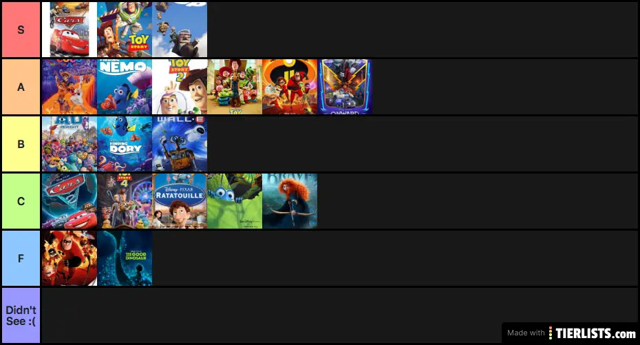 Disney pixar movies