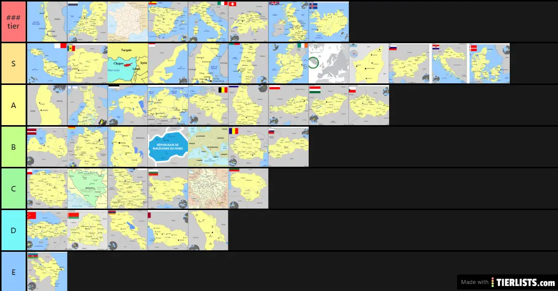 Europe + Grèce God Tier