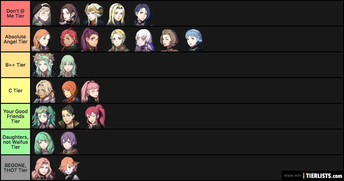 Fire Emblem: Three Houses Waifu Tier List