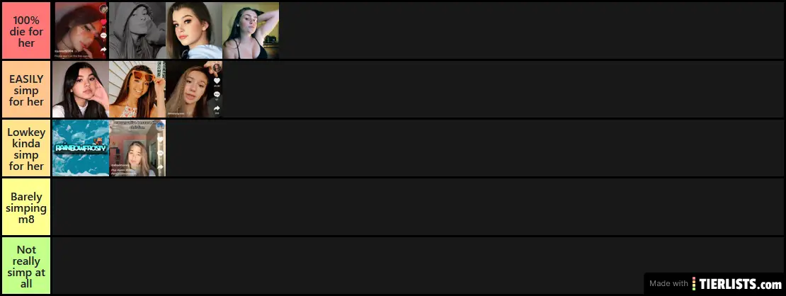 Girls I would simp for no baseball cap