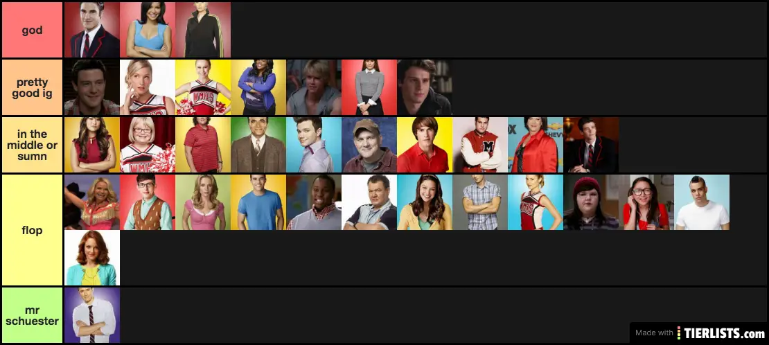 glee characters
