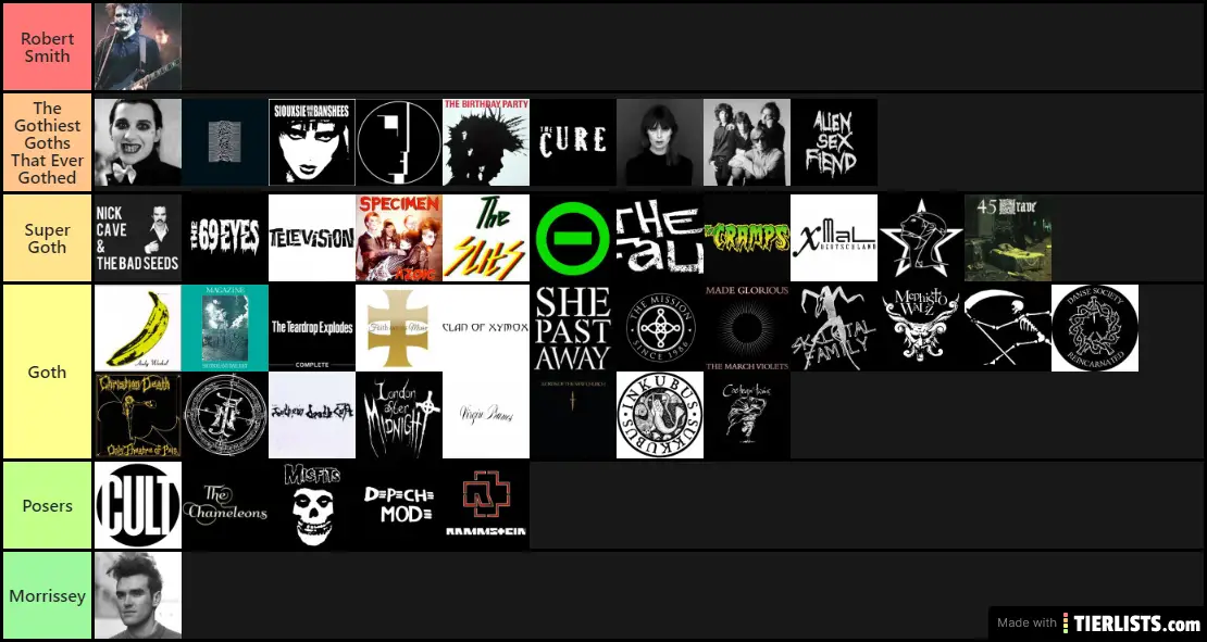 Goth/Post Punk Bands