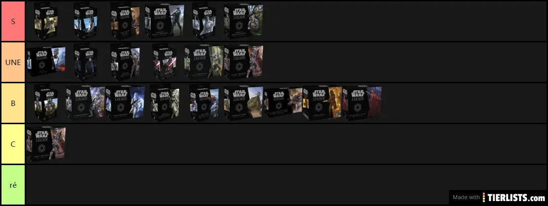 Guide d'achat/classement unités Empire SW Legion