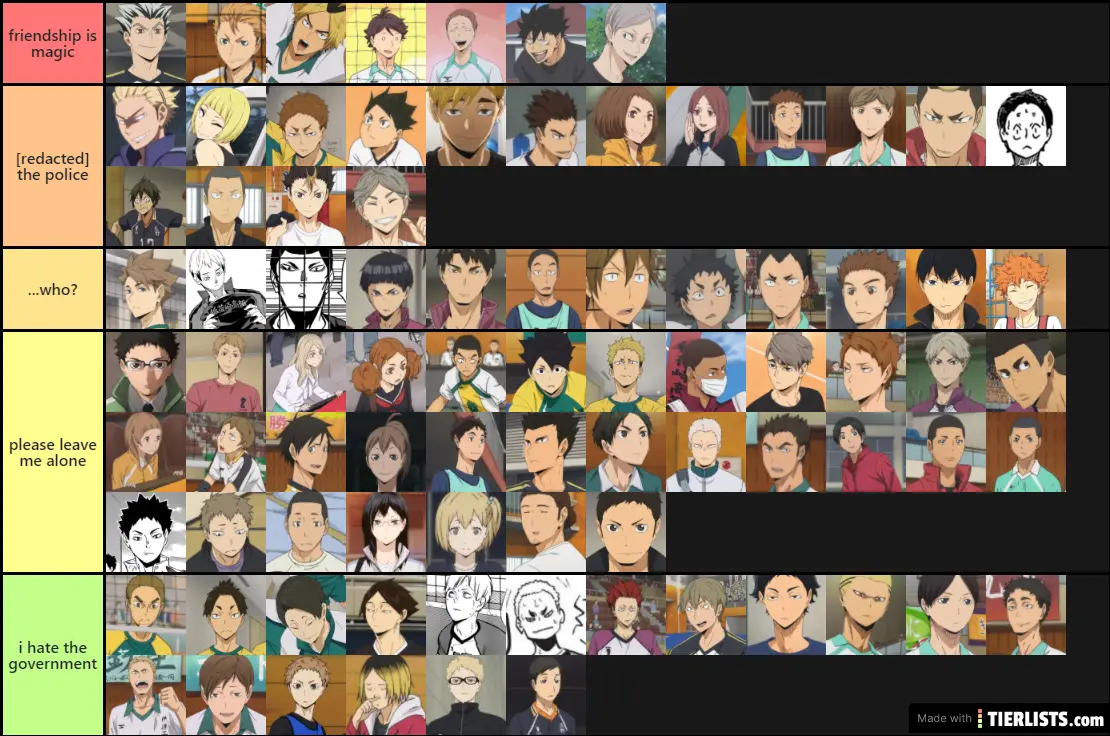 haikyuu characters' reactions to their government agents spying on them