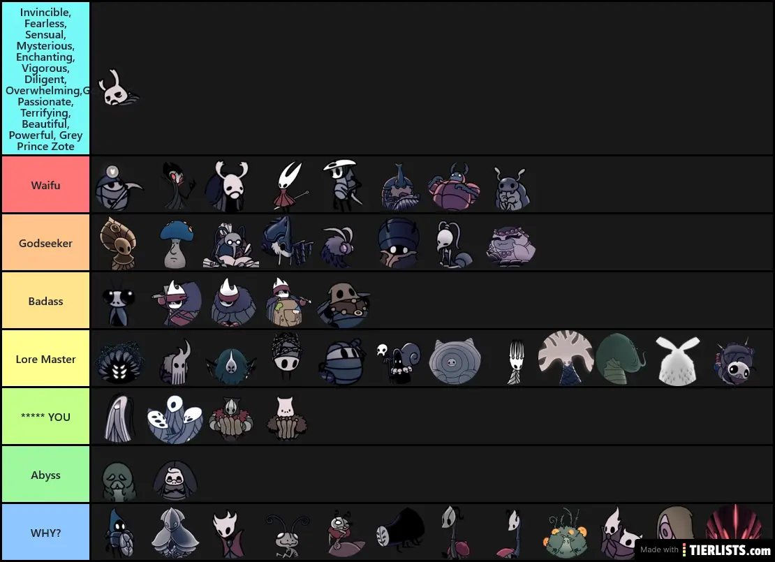 Hollow Knight NPCs