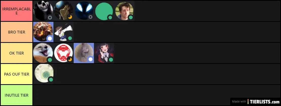 LA VRAI LISTE