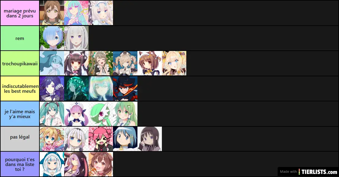 liste LA liste