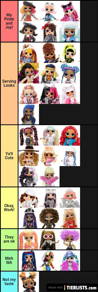 Lol Omg doll ranking