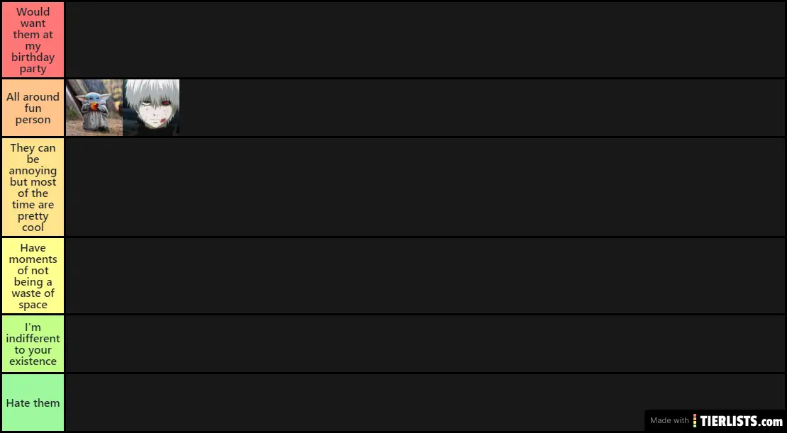 Lounge Tier List