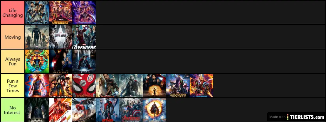 Marvel Infinity Saga -- Me
