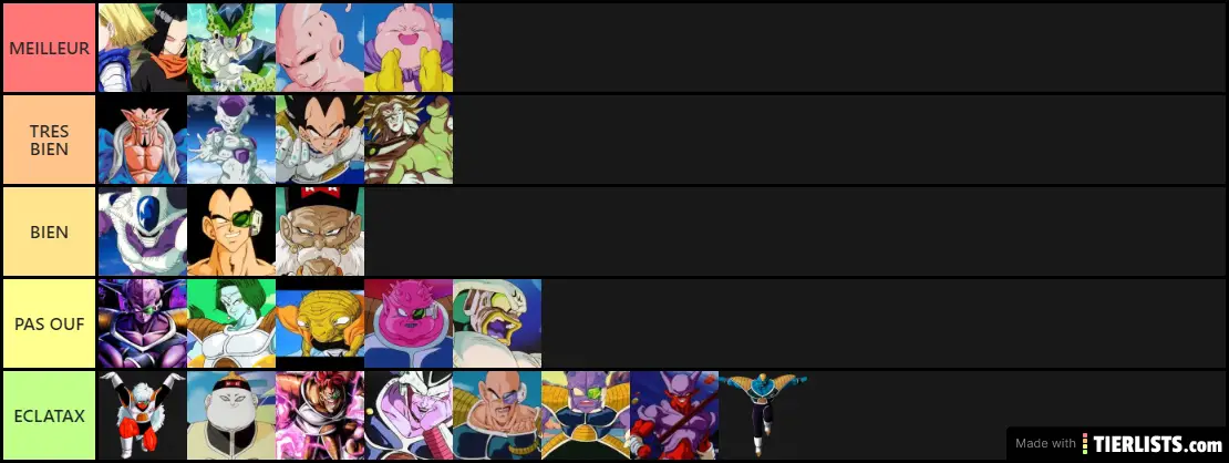 mechants dbz