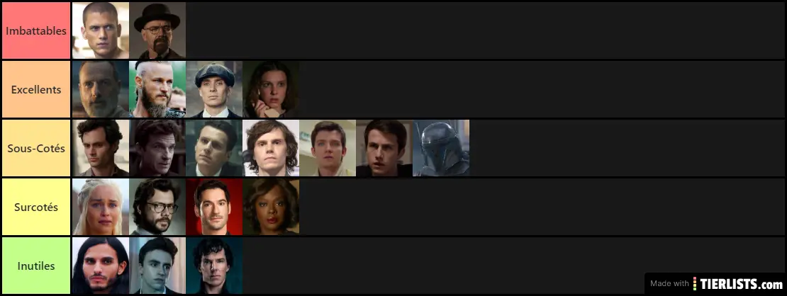 Meilleurs personnages de séries TV