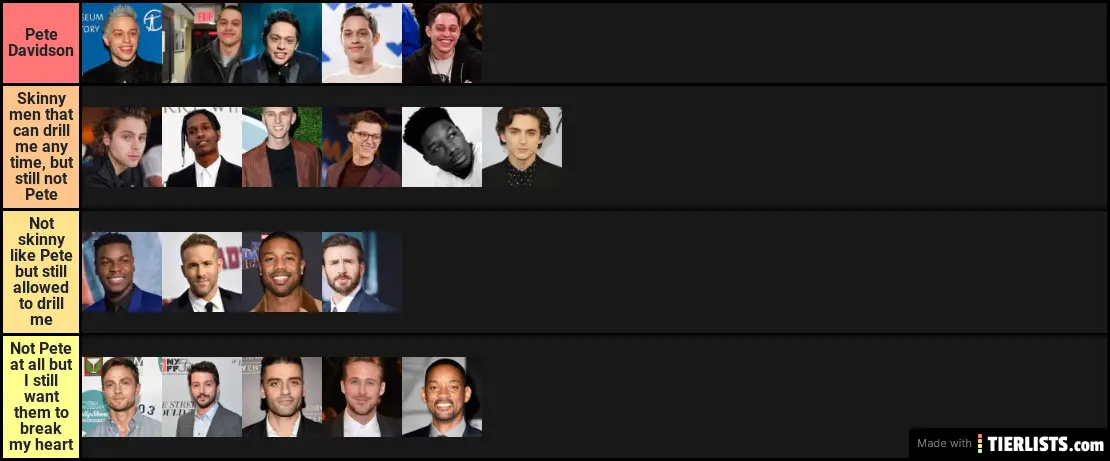 Men allowed to break my heart Pete Davidson edition