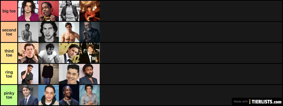 men I would cut a toe off for