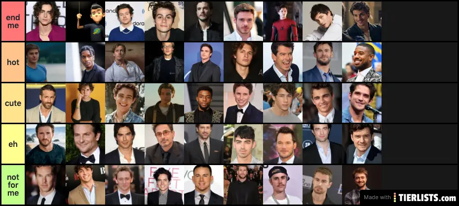 men i'd risk it all for. PERIODT. (final product) dont @ me