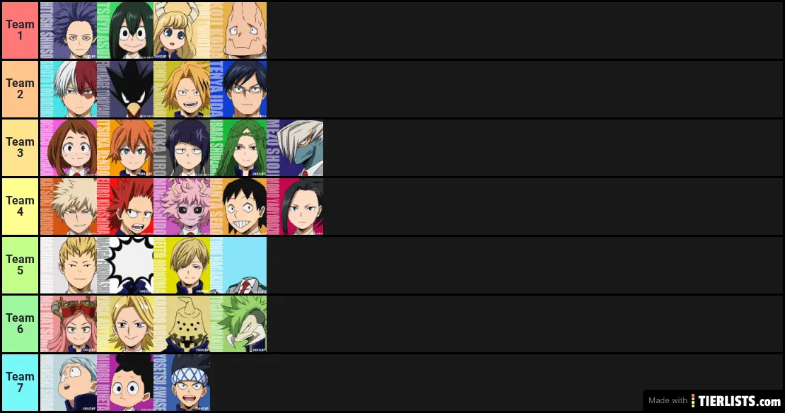 mha teams?