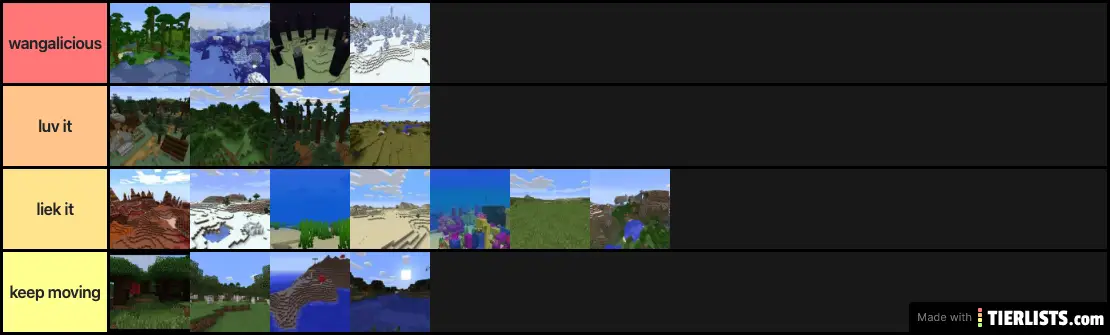 minecraft biomes
