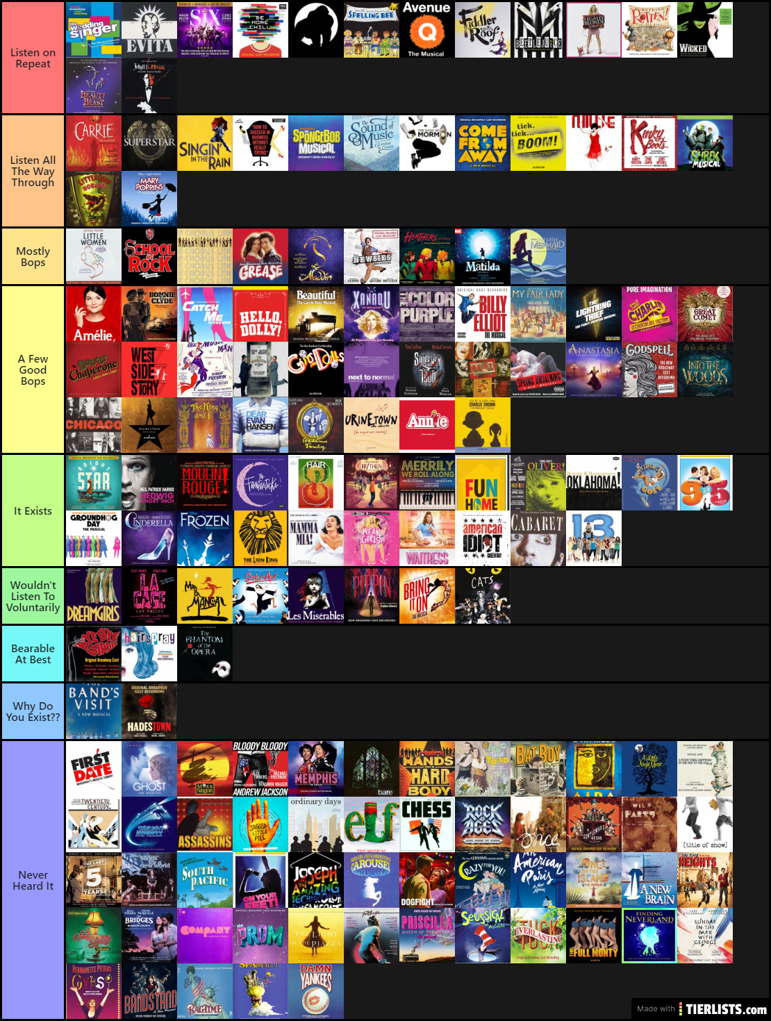 My attempt (yes, I know King Kong doesn't have a recording, but if it did, I'd still listen to it on repeat. It's good.)
