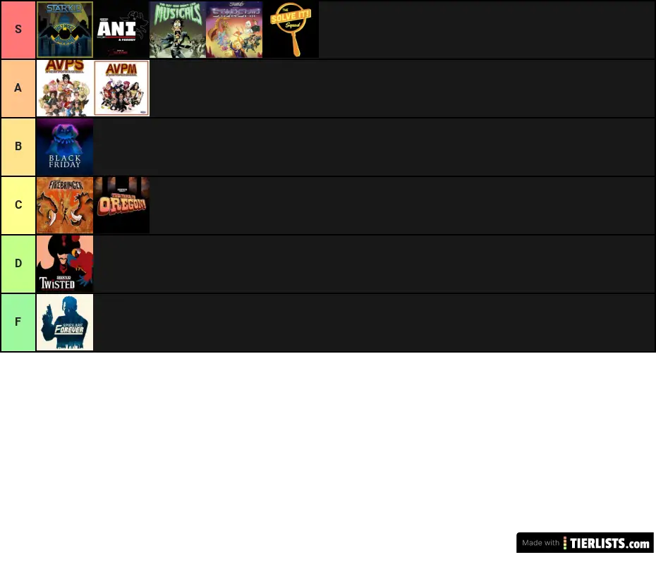 my favortie Starkid Shows