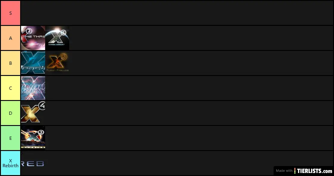 my list of the best/worst x games
