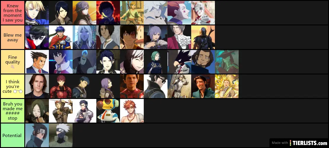 My Personal Husbando List (Updated)