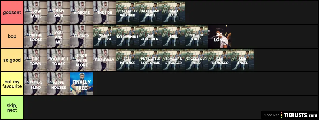 Niall Horan songs