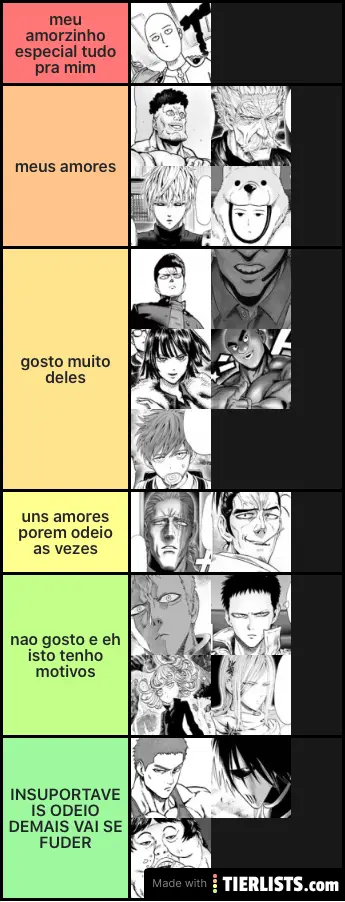 not the strongest but my favs opm characters lol