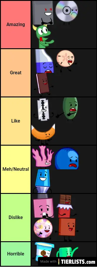 Object Explosion Characters